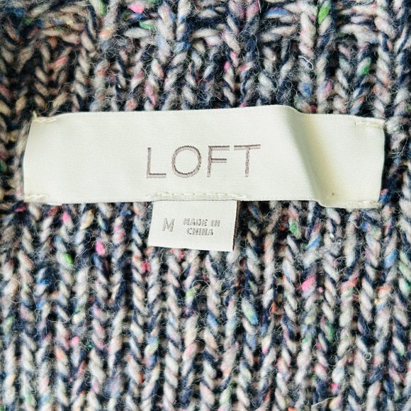 LOFT Modern Patchwork Sweater (size M) - Picture 7 of 14